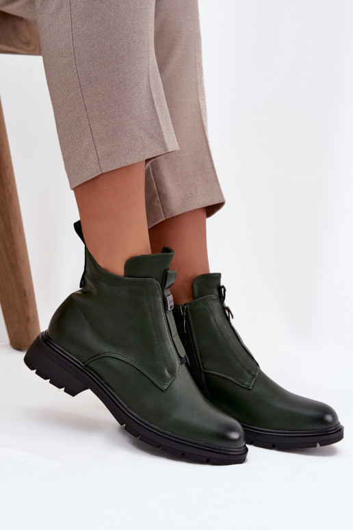 pašiltinti Moteriški aulinukai   Detalem chaki spalvos Roselle