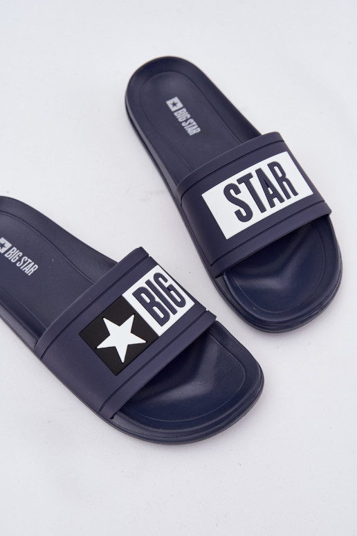 Šlepetės Big Star DD274A265 mėlynos-baltos spalvos  Šlepetės Big Star DD274A265 mėlynos-baltos spalvos