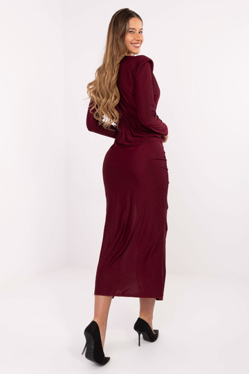 Suknelė - burgundiška 2