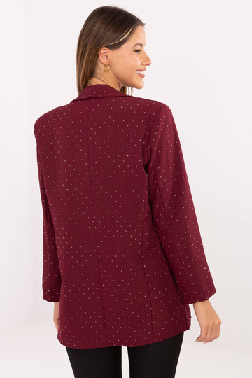 Burgundiškos spalvos švarkas 2