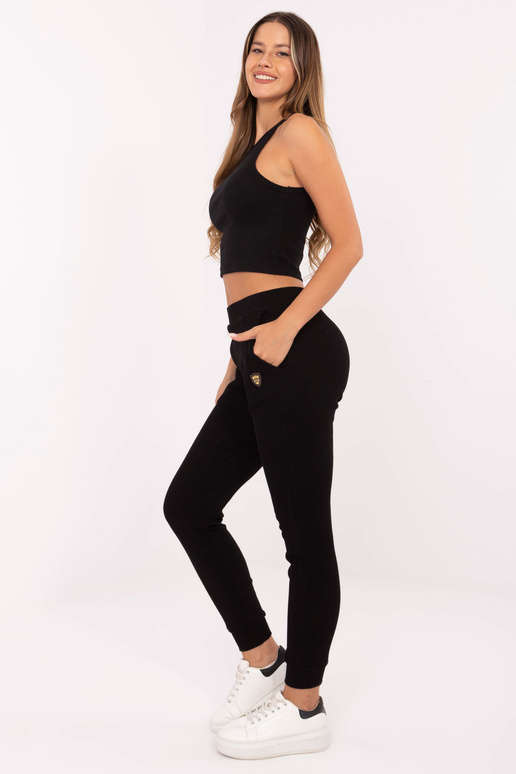 Juodos spalvos sportinės kelnės