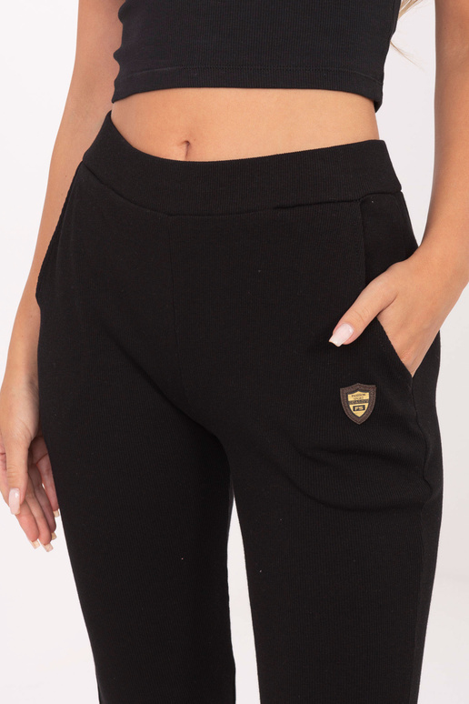 Juodos spalvos sportinės kelnės