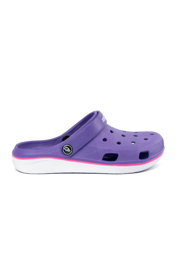 Violetinės spalvos batai typu Crocs