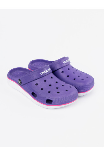 Violetinės spalvos batai typu Crocs 2