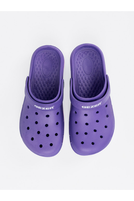Violetinės spalvos batai typu Crocs Violetinės spalvos batai typu Crocs