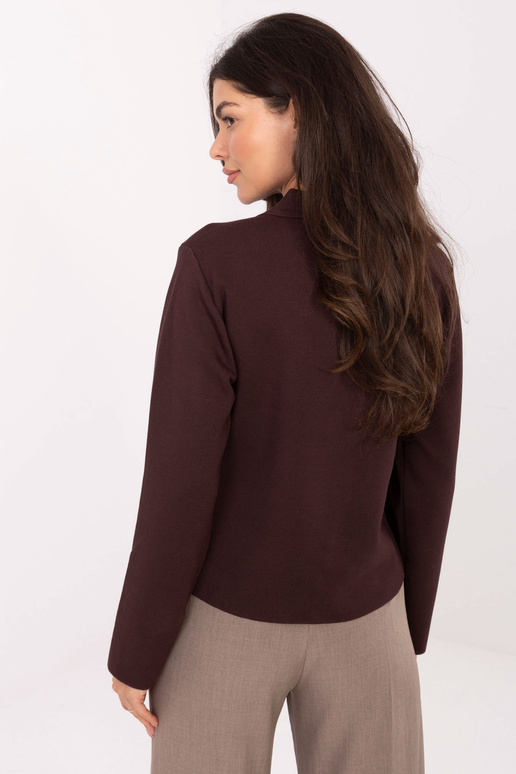 Tamsiai ruda megztinė