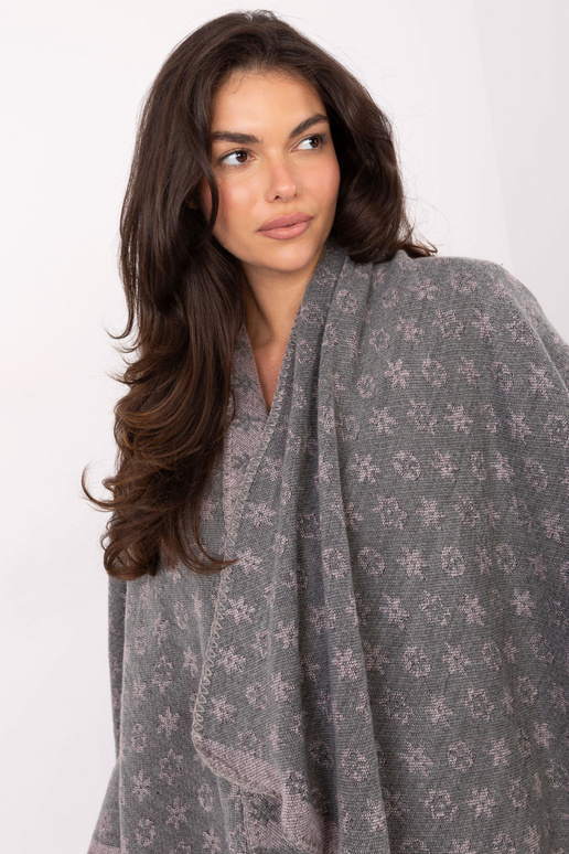 Pončas - pilkai rožinis