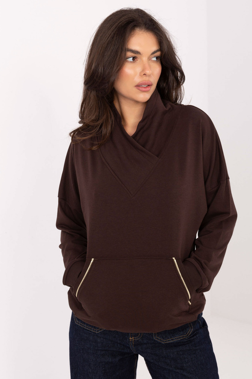 Džemperis - tamsiai rudas