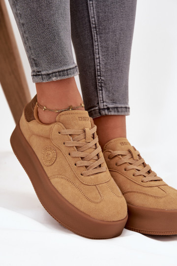 modelio batai  su platforma Big Star SS274762 Camel