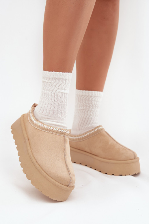 Dramblio kaulo spalvos Įjungtarirya žemakulniai moteriški sniego batai su platforma ir kailiuku
