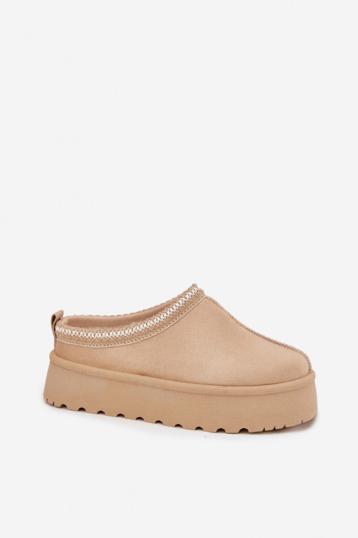 Dramblio kaulo spalvos Įjungtarirya žemakulniai moteriški sniego batai su platforma ir kailiuku