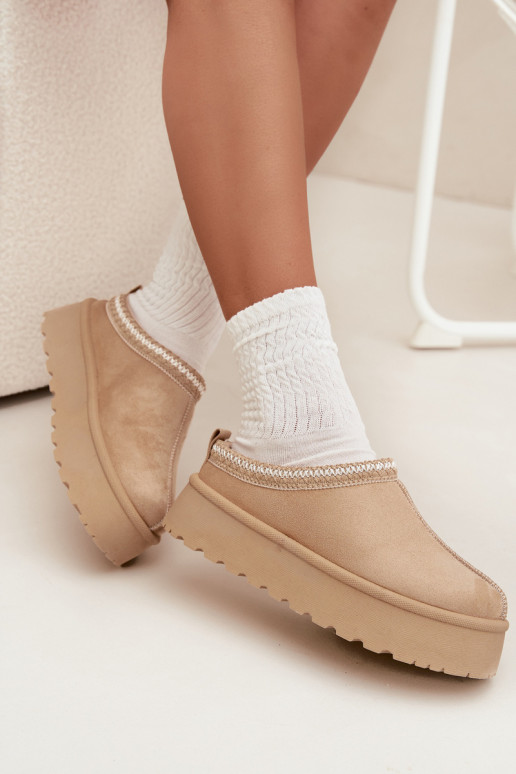 Dramblio kaulo spalvos Įjungtarirya žemakulniai moteriški sniego batai su platforma ir kailiuku