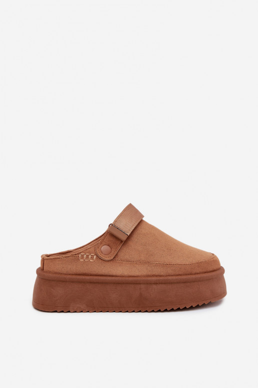 sniego batai  su platforma Z su limpančiu užsegimuem rudos spalvos Jorielle