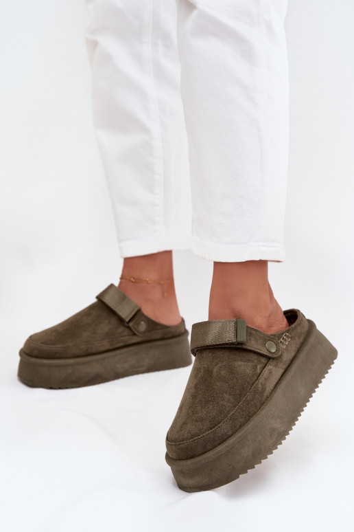 sniego batai  su platforma Z su limpančiu užsegimuem chaki spalvos Jorielle sniego batai  su platforma Z su limpančiu užsegimuem chaki spalvos Jorielle