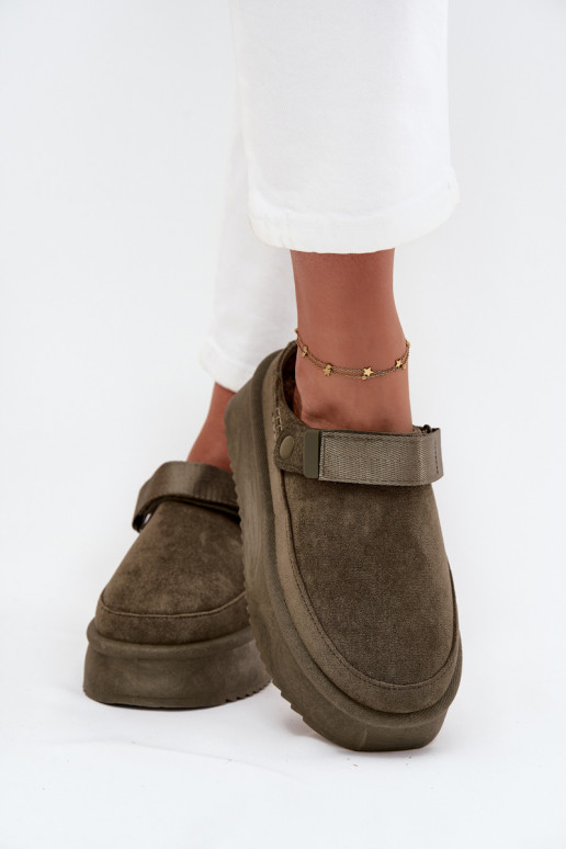 sniego batai  su platforma Z su limpančiu užsegimuem chaki spalvos Jorielle sniego batai  su platforma Z su limpančiu užsegimuem chaki spalvos Jorielle