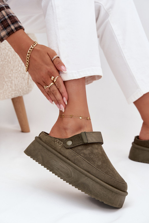 sniego batai  su platforma Z su limpančiu užsegimuem chaki spalvos Jorielle sniego batai  su platforma Z su limpančiu užsegimuem chaki spalvos Jorielle