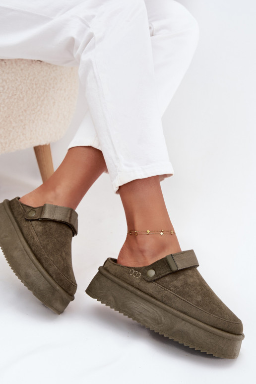 sniego batai  su platforma Z su limpančiu užsegimuem chaki spalvos Jorielle sniego batai  su platforma Z su limpančiu užsegimuem chaki spalvos Jorielle