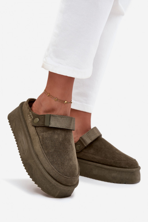 sniego batai  su platforma Z su limpančiu užsegimuem chaki spalvos Jorielle sniego batai  su platforma Z su limpančiu užsegimuem chaki spalvos Jorielle