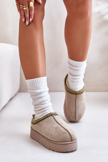 sniego batai  su platforma pašiltinti su kailiuku viduje žalios spalvos Remenia 2