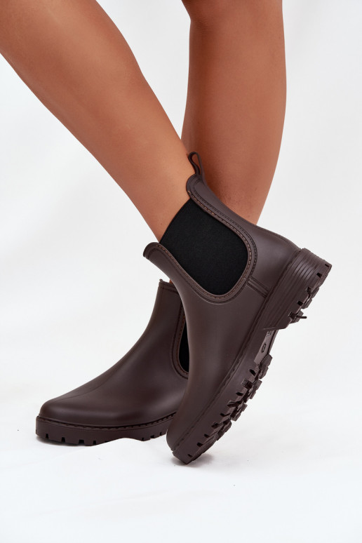Guminiai batai  Z Elastycznymi Wstawkami Czekoladowe Ciariel Guminiai batai  Z Elastycznymi Wstawkami Czekoladowe Ciariel