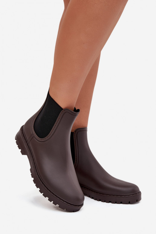 Guminiai batai  Z Elastycznymi Wstawkami Czekoladowe Ciariel Guminiai batai  Z Elastycznymi Wstawkami Czekoladowe Ciariel