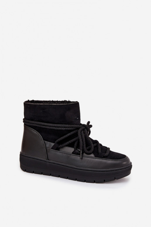 sniego batai  su stilingomis detalėmis Juodos spalvos Rebekah