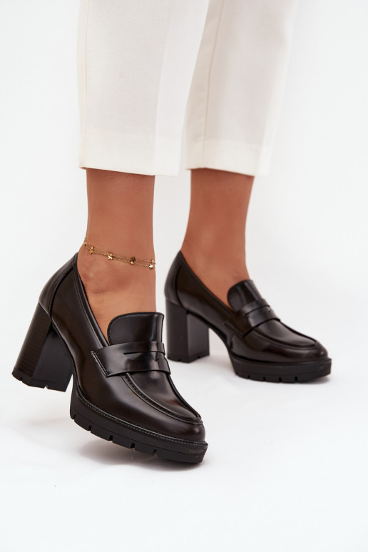 batai  su kulniukais iš eko odos Czekoladowe Ilyssia