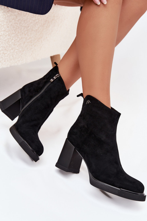 iš zomšos   Moteriški aulinukai Vinceza 91142 Juodos spalvos