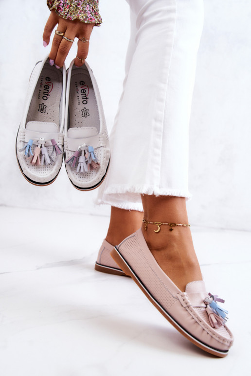   moteriški mokasinai su kutais rožinės spalvos Laressa