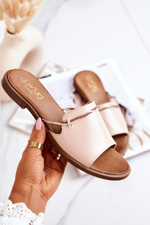 Šlepetės  Shoes 3047 smėlio spalvos