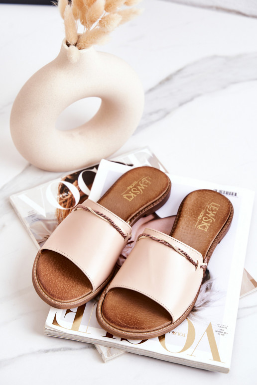 Šlepetės  Shoes 3047 smėlio spalvos