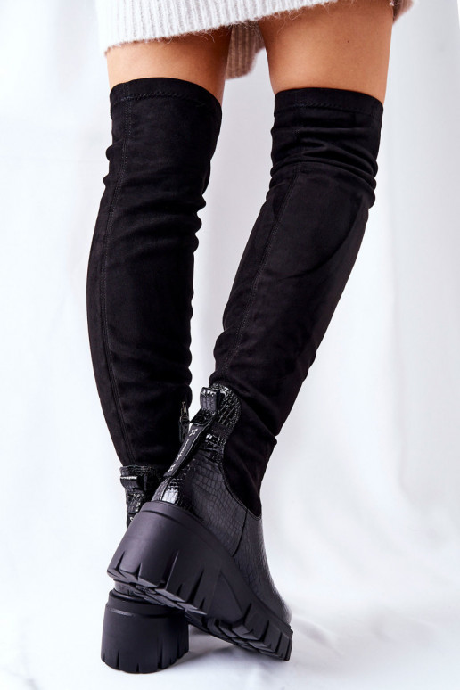   ilgaauliai batai   Juodos spalvos 05260-01