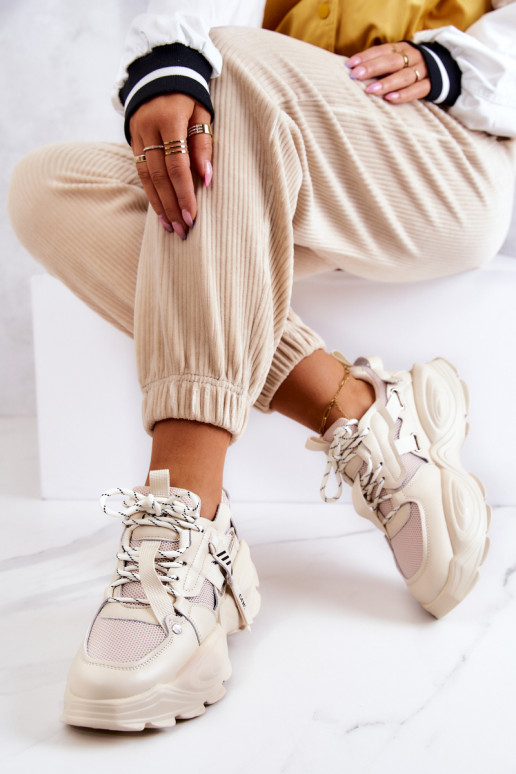 sportiniai bateliai  modelio batai GOE JJ2N4082 smėlio spalvos