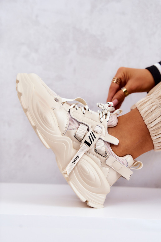 sportiniai bateliai  modelio batai GOE JJ2N4082 smėlio spalvos