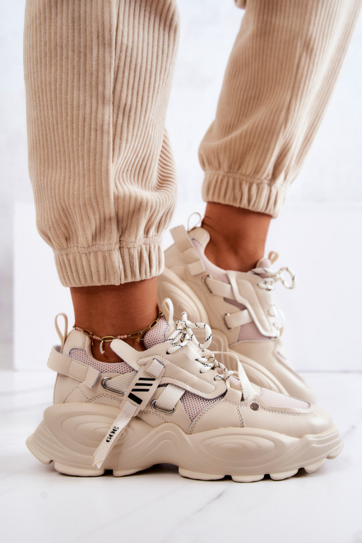 sportiniai bateliai  modelio batai GOE JJ2N4082 smėlio spalvos