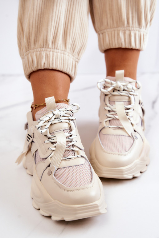 sportiniai bateliai  modelio batai GOE JJ2N4082 smėlio spalvos