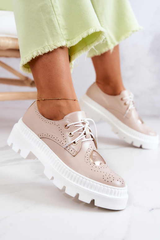   batai su širdelėmis smėlio spalvos Curtis