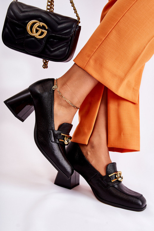   Bateliai su grandinėlėmis Laura Messi 2515 Juodos spalvos