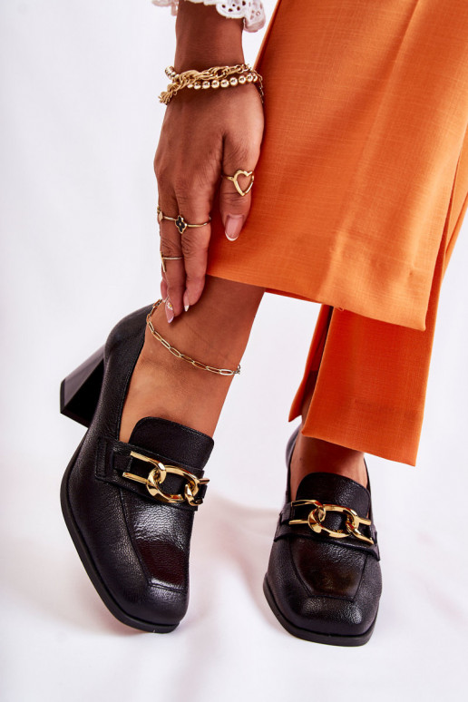   Bateliai su grandinėlėmis Laura Messi 2515 Juodos spalvos