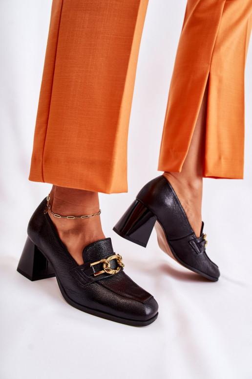   Bateliai su grandinėlėmis Laura Messi 2515 Juodos spalvos