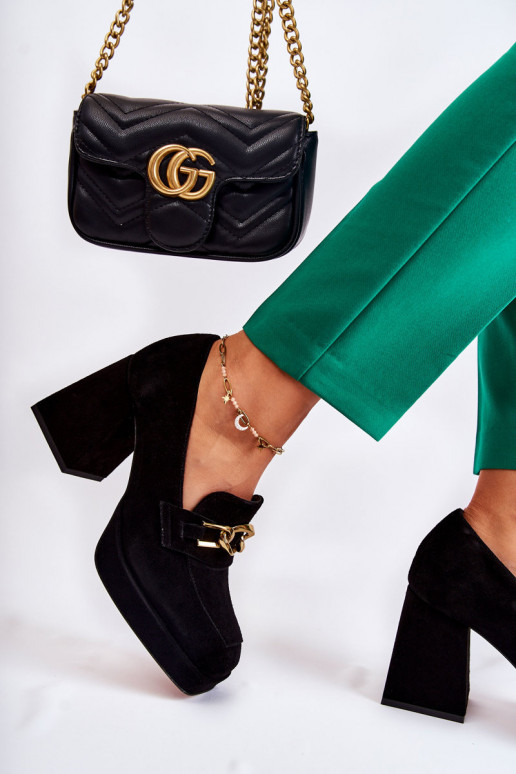 Zomšiniai bateliai  Laura Messi 2444 Juodos spalvos