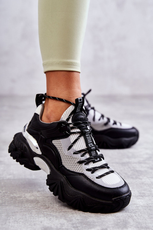  sportiniai bateliai Memory Foam System Big Star KK274053 Juodos ir-pilkos spalvos