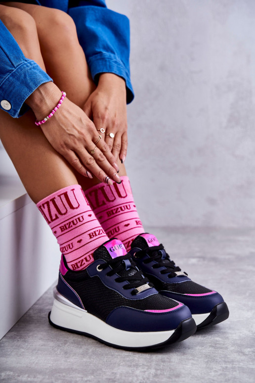  sportiniai bateliai  GOE KK2N4081 Juodos ir-tamsiai mėlynos spalvos