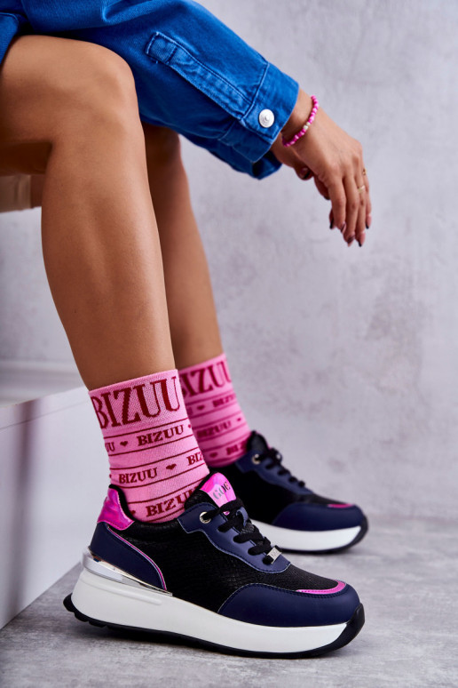  sportiniai bateliai  GOE KK2N4081 Juodos ir-tamsiai mėlynos spalvos