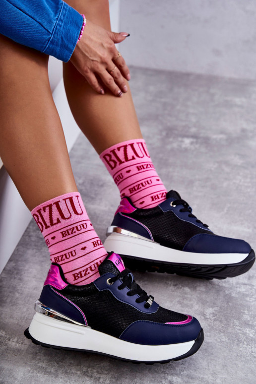  sportiniai bateliai  GOE KK2N4081 Juodos ir-tamsiai mėlynos spalvos