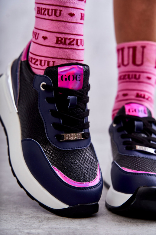  sportiniai bateliai  GOE KK2N4081 Juodos ir-tamsiai mėlynos spalvos