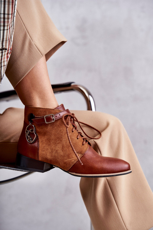 Moteriški aulinukai    5743A-29 rudos spalvos