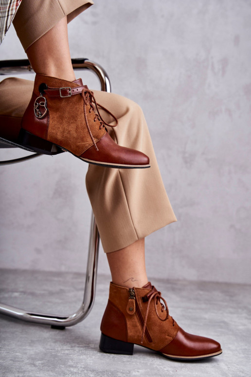 Moteriški aulinukai    5743A-29 rudos spalvos