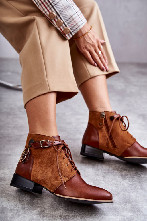 Moteriški aulinukai    5743A-29 rudos spalvos