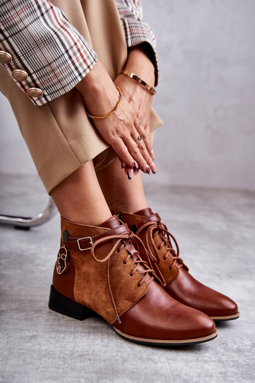 Moteriški aulinukai    5743A-29 rudos spalvos